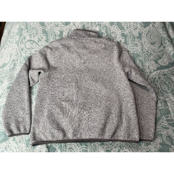 LL Bean 1/4 Button Sweater Pullover Men’s Large Reg Slightly Fitted Gray - Picture 2 of 4